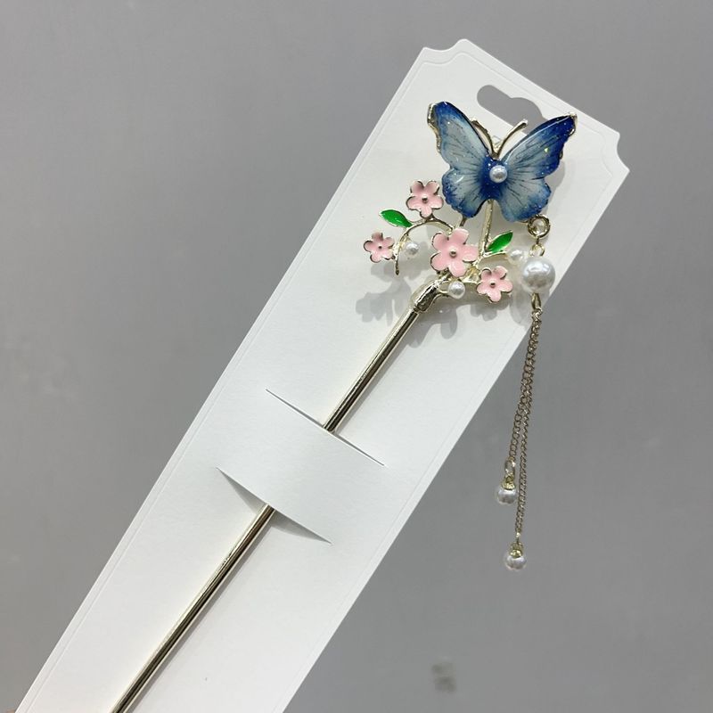 发簪现代简约新中式簪子古风步摇发钗汉服旗袍头饰渐流苏发簪|undefined