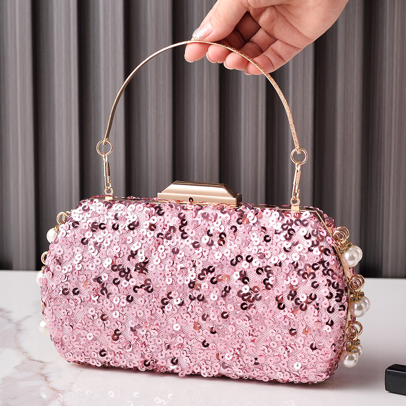 Transfronterizo nuevo bolso de cena de sequillas bolso de fiesta retro brillante bolso de vestido de noche bolso de mano bolso de moda europea