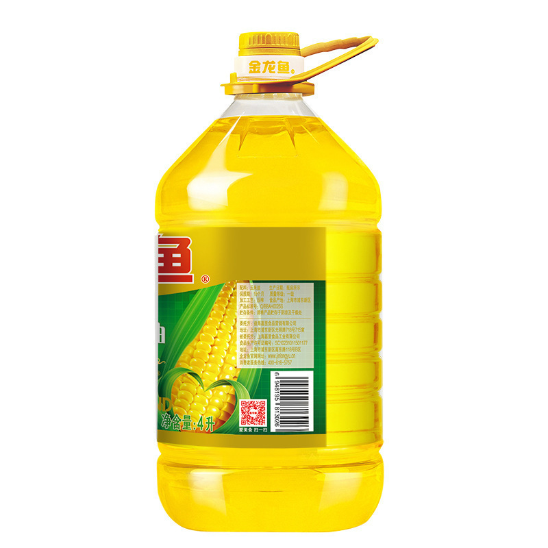 金龍魚純正トウモロコシ油4L/5L箱全体非遺伝子組換え圧搾植物油炒め食用油福祉|undefined
