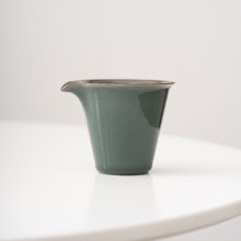 哥窑公道杯家用公杯单个分茶器冰裂开片侧把倒茶杯功夫茶具茶海