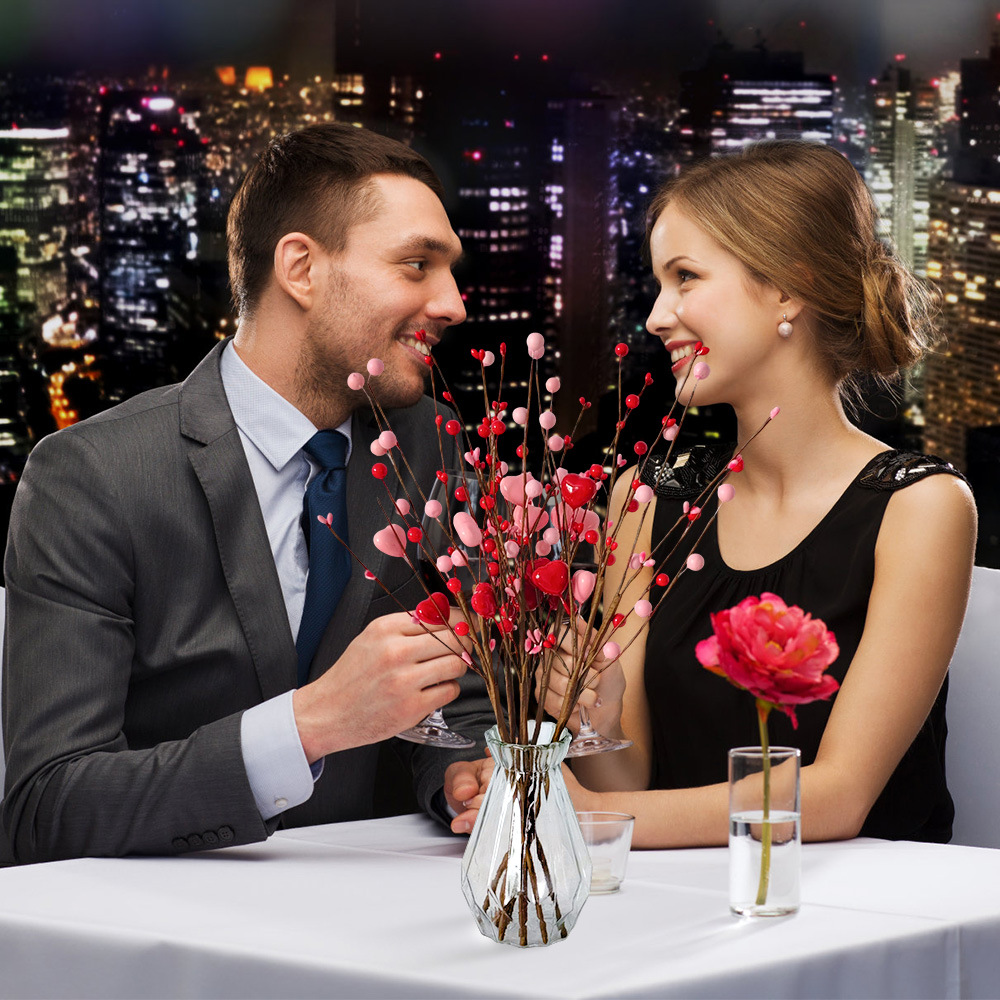 2025 transfronterizo nuevo día de San Valentín amor decoración de bayas tapones estilo europeo y americano decoración del hogar hecha a mano Amazon