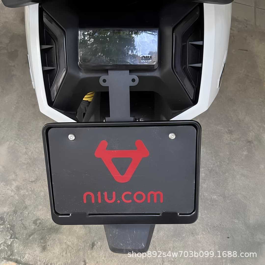 Suitable for the Niu FX/FXT second generation, non-destructive direct installation of the license plate bracket, adjustable and can be fitted with a projection rear license plate holder