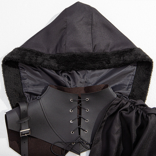 Medieval style COS cape strap cloak Halloween costume children's costume Western exotic style slanted shoulder