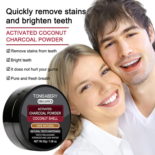 Wholesale tooth stain removal, bad breath tooth powder, coconut shell, whitening tooth cleaning powder, calculus removal tooth powder
