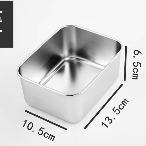 304ステンレス製和風調味料ボックス 業務用サンプルボックス キッチン用氷粉材料ボックス 正方形多格調味料ボックス|undefined