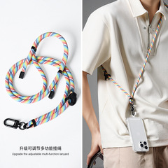 可調節手機掛繩戶外斜挎掛脖滌綸防丟手機鏈條吊繩樂天雅虎