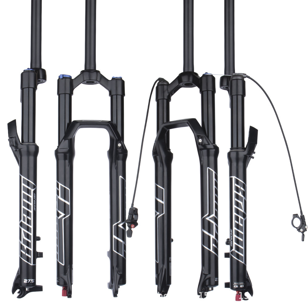 Bolany bicicleta de montaña horquilla delantera Horquilla de gas 27.5 29-pulgadas amortiguación tortuga conejo amortiguador ajustable presión de aire horquilla delantera