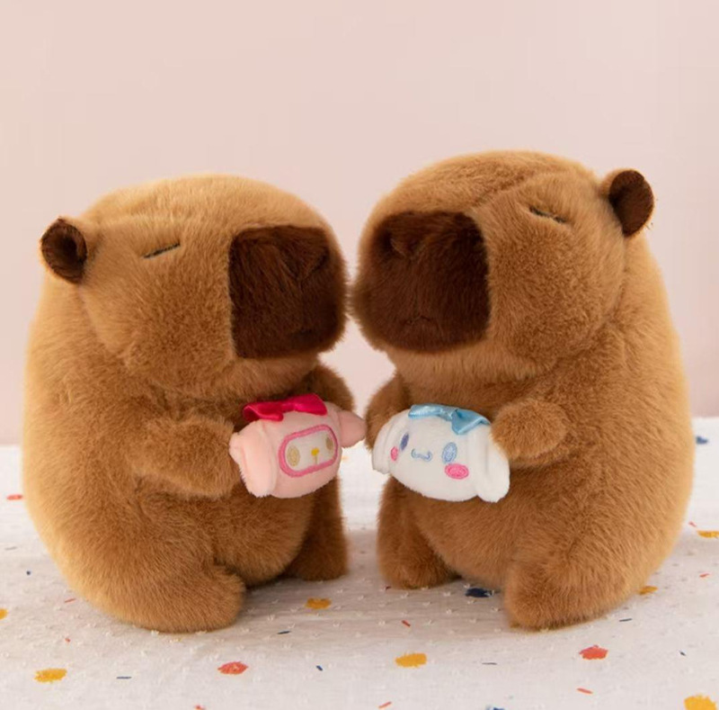 8inch グラブマシーン人形ぬいぐるみカピバラカピバラ 8 インチ人形人形結婚式投げフープギフト|undefined