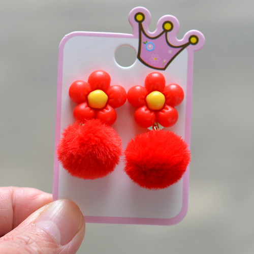 14#푹신한 이어 클립 한 쌍