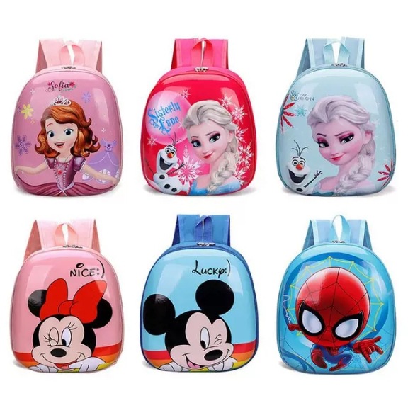 Cross-border de dibujos animados duro Shell niños schoolbag kindergarten clase media y pequeña bebé lindo mochila niños niña huevo bolsa de cáscara