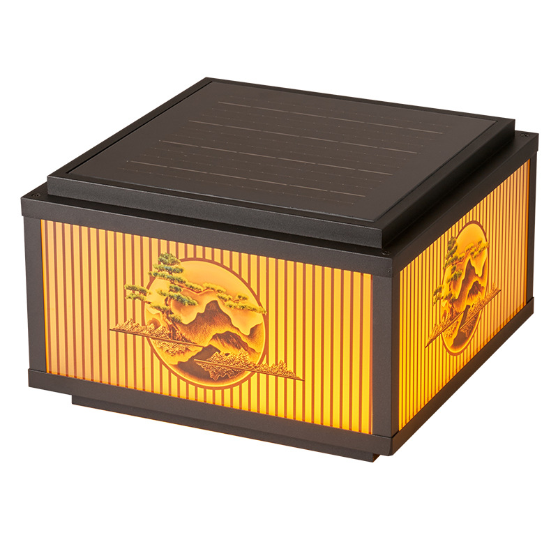 Luz solar al aire libre LED exterior impermeable patio villa pared pared puerta luz de puerta casa luz de poste