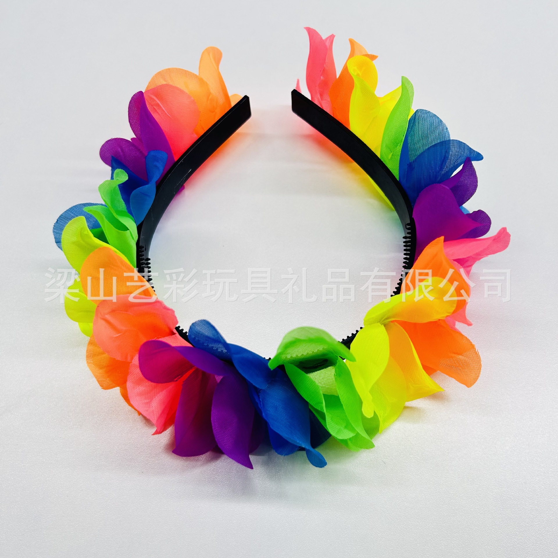 Diadema de venta caliente transfronteriza hawaiana, diadema de tela de poliéster, diadema de colores, horquilla