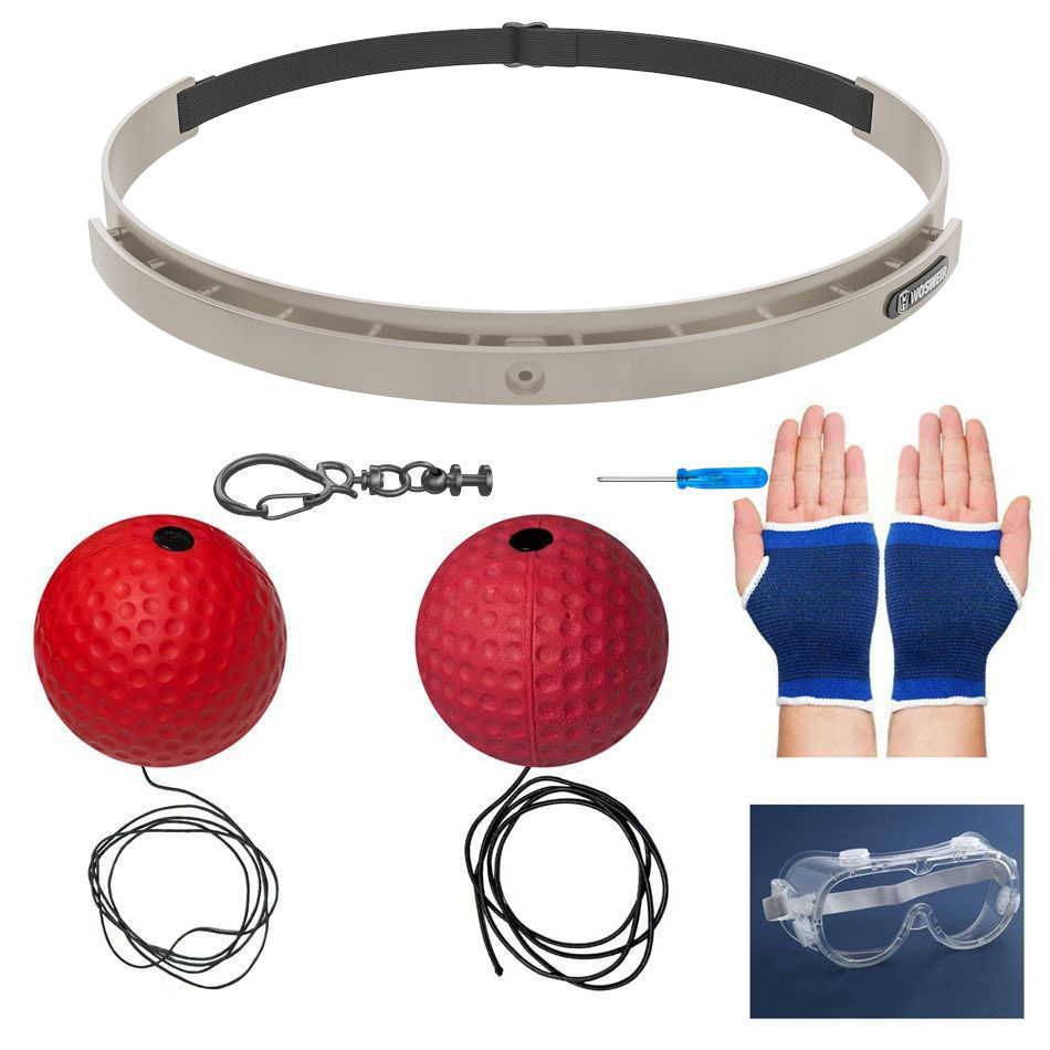 Bola de reacción de boxeo montada en la cabeza Descompresión para niños Bola de ventilación Bola de velocidad mágica Entrenamiento de habilidades para adultos Sala de fitness