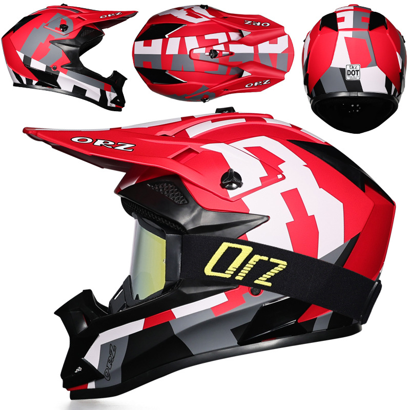 Nuevo casco de ciclismo Off-Road Orz, casco de rally para hombres y mujeres, casco todoterreno transpirable de carreras ADV de talla grande