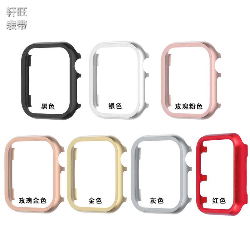 For S8 Apple AppleWatch Hollow Aluminum Alloy Protective Case Iwatch Half Pack S10 Metal Watch Case
