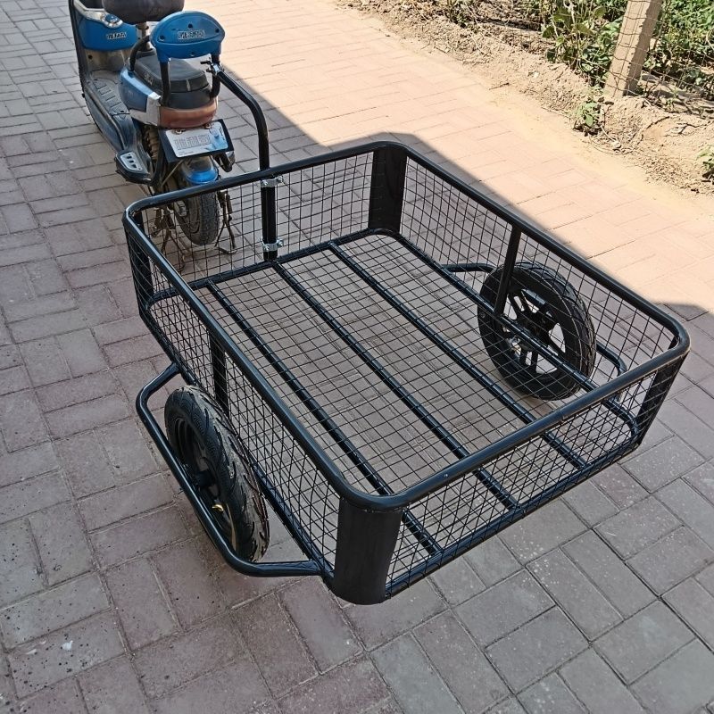 电动车网红挂斗自行车摩托车挂车拖车挂式摆摊拉货旅行钓鱼宠物