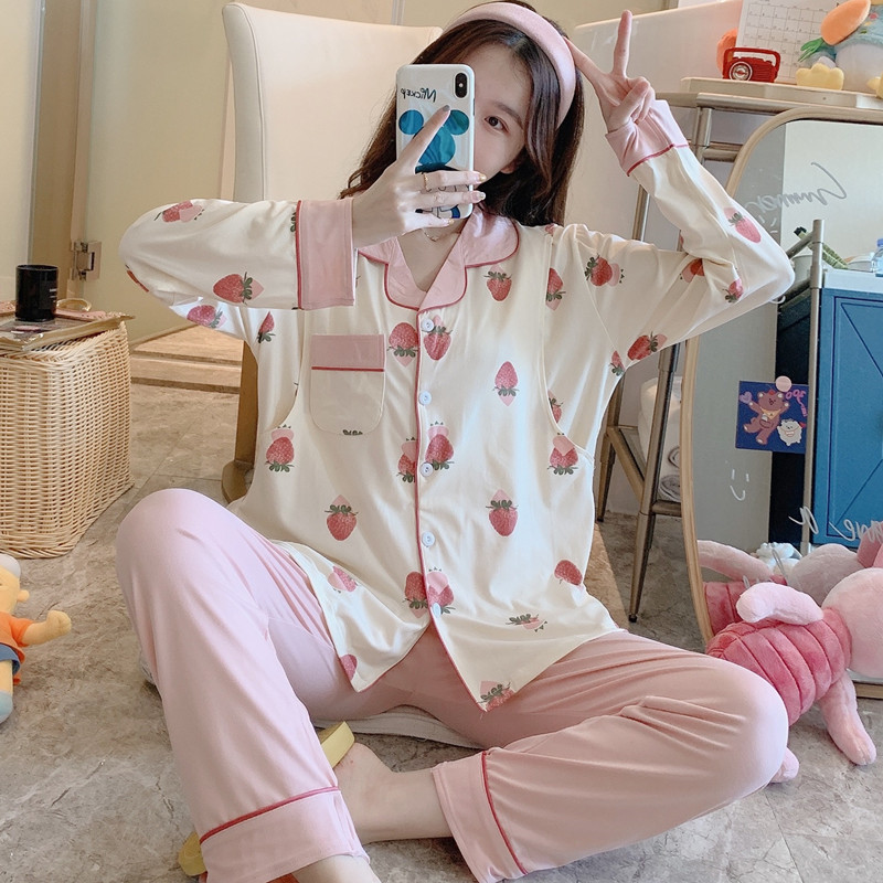 Venta directa de fábrica ropa de confinamiento primavera y otoño pijamas de maternidad de verano de las mujeres delgadas maternidad posparto Maternidad de enfermería desgaste del hogar image 2