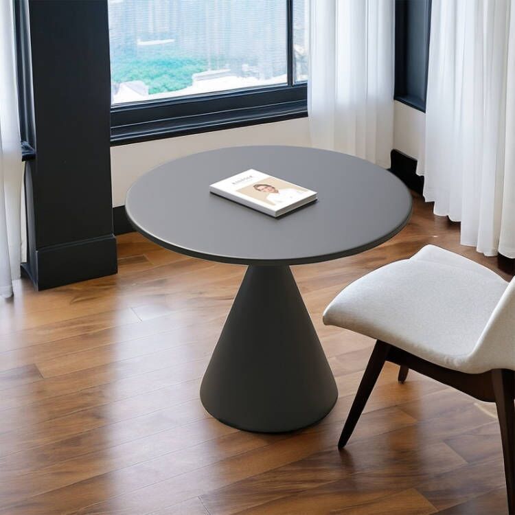 Mesa de centro pequeña negra, sala de estar, apartamento pequeño simple y moderno, mesa redonda pequeña, mesa lateral pequeña, mini mesa redonda de celebridades de Internet