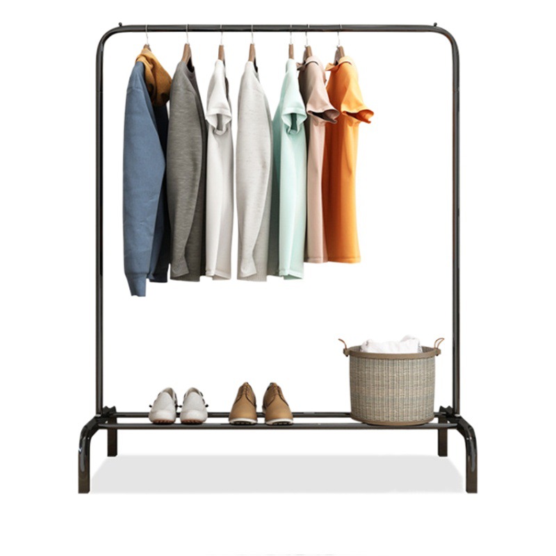 Simple hogar percha piso dormitorio estudiante dormitorio percha de ropa varilla percha de ropa interior percha de ropa balcón estante al por mayor