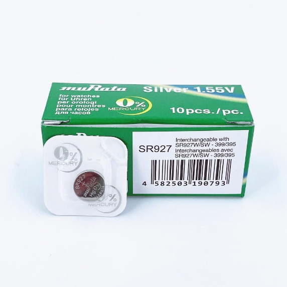 单装村田muRataSR927SW手表电子395A/395S/399/LR927/AG7纽扣电池