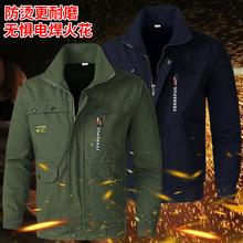 棉线工作服棉线防烫男装耐磨建筑工地劳保工装电焊