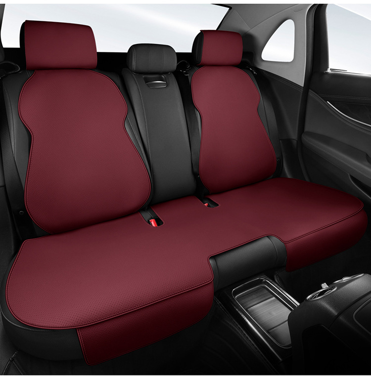 Suede Leather Car Seat Cushion, Universal for All Seasons, Perforated and Breathable, Small Waist Saddle, Soft Technical Cloth Car Seat Cushion