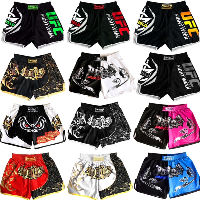 MMA General Fighting Sanda Men's and Women's Muay Thai Shorts Boxing Suit Competition Training UFC Fighting Suit Running Pants