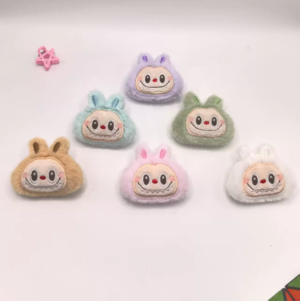 卡通毛绒泡泡玛特胸针包包挂件公仔玩偶服装装饰批发清新甜美ins