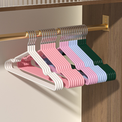 New Style Clothes Hanger Household Multi-Color Choice Invisible Hanger General Merchandise Anti-Slip Imjection Molding Clothes Hanger Home Clothes Hanger Wholesale