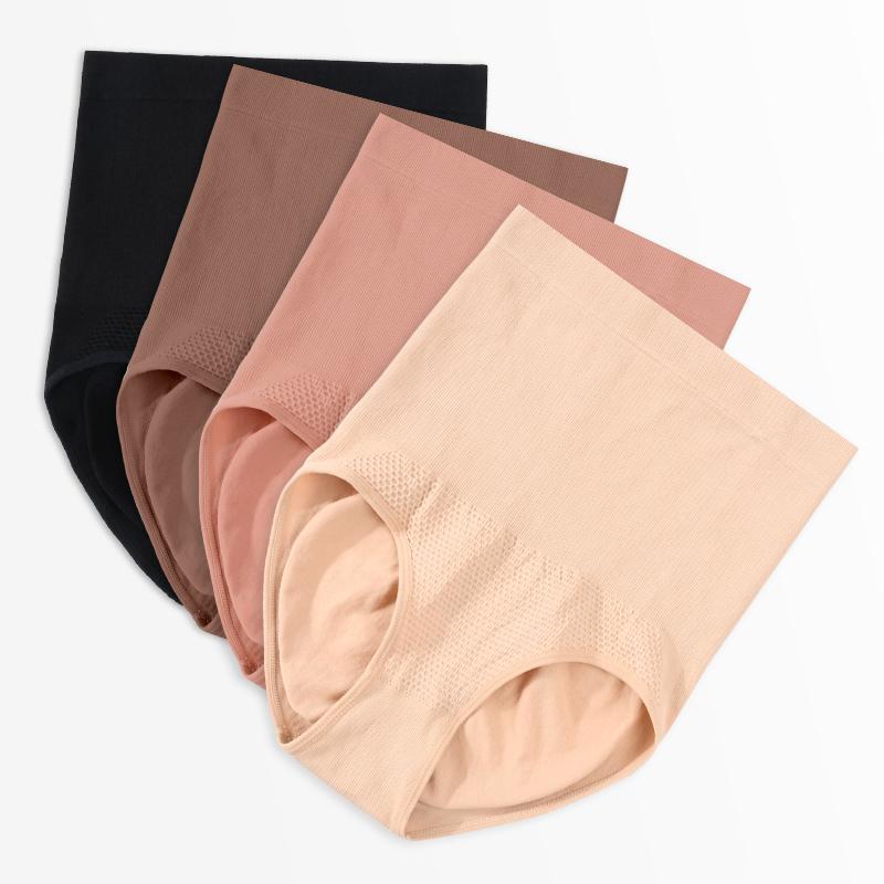 2025 New Cross-Border Dropshipping 4-Pack Women's High-Waisted Abdominal Control Underwear Cross-Border Dropshipping
