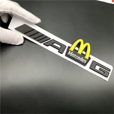 Car logo with AMG emblems, McDonald's car logos - standard-amg