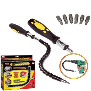 Manual multi-function screwdriver snake twist screwdriver combination suit high carbon steel universal screwdriver