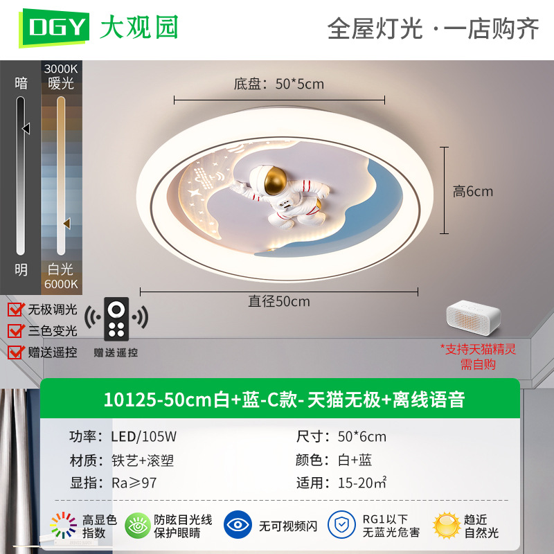 White Blue-C-Tmall Promise Offline Voice-105W