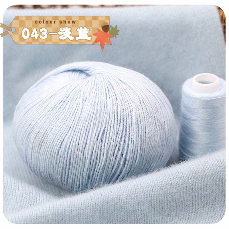 Lavado sin encogimiento Hilo de Cachemira de 3 hilos tejido a mano suave y ajustado bufanda de bebé sombrero abrigo hilo tejido a mano lana tejida a mano