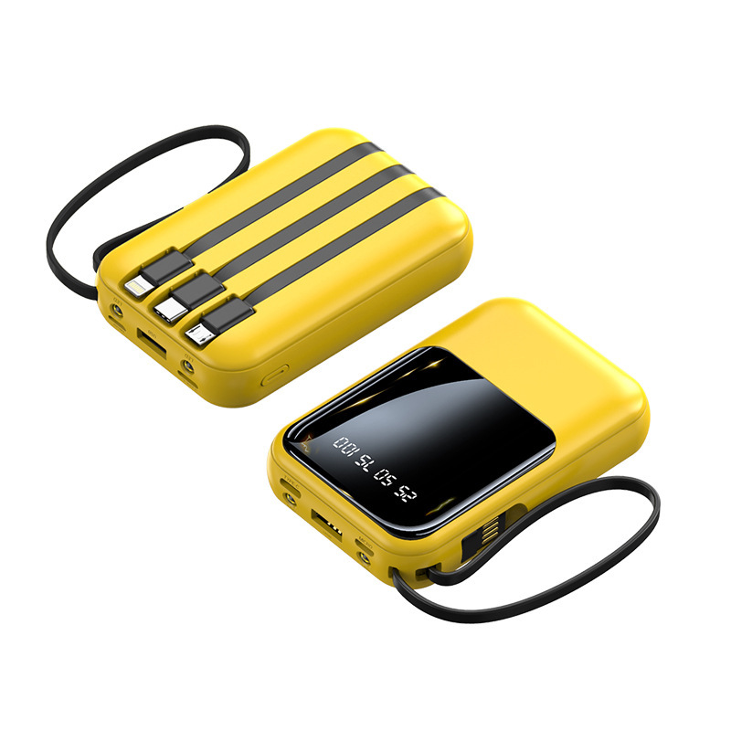 卸売カスタマイズされたワイヤーパワーバンク 20000 mAh コンパクトポータブルデジタルディスプレイモバイル電源ギフトロゴ|undefined