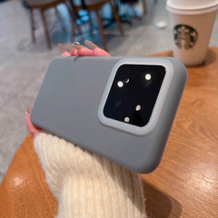 適用小米14PRO手機殼果凍液態硅膠純色簡約防摔小米13新款保護套