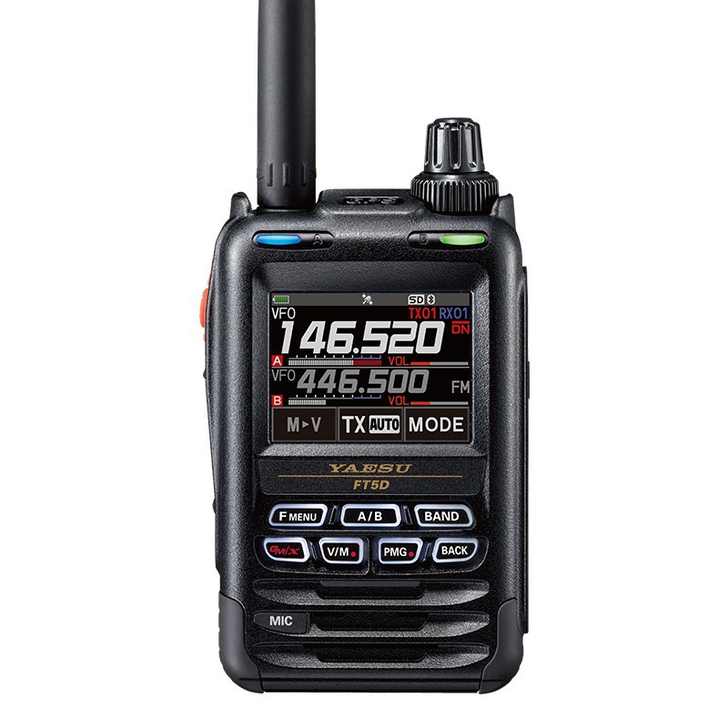 YAESU ocho continentes FT5DR nuevo walkie-talkie de mano digital a todo color táctil impermeable Bluetooth GPS de grabación