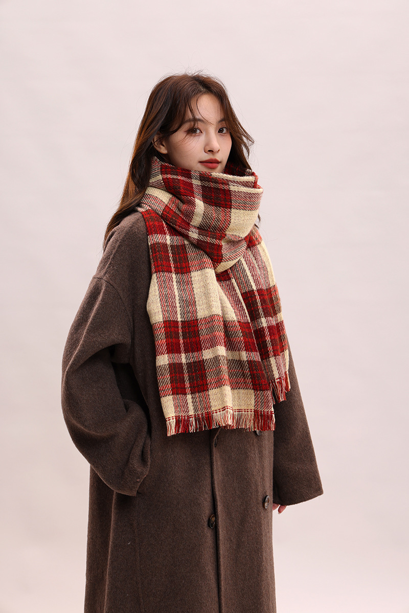 Couple Winter Thickened Versatile Student Giving Boyfriend Birthday Gift 2024 New High end Luxury Scarf_voghion.com