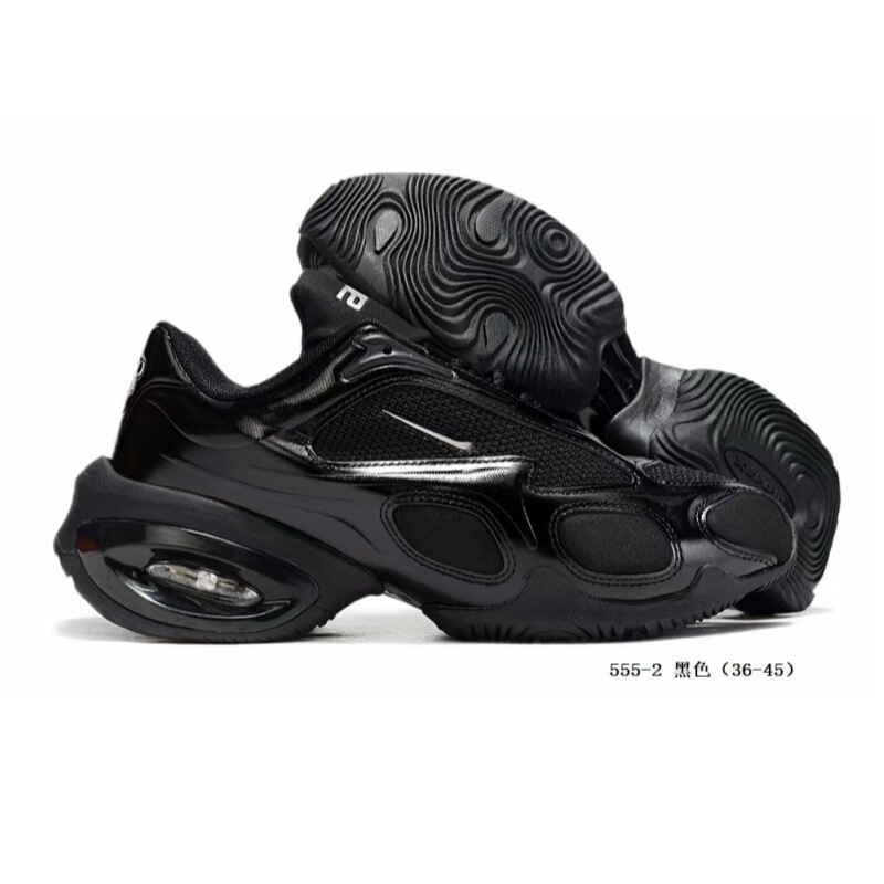 Putian Cross-Border Max Muse Versatile Air Cushion Tennis Running Shoes for Men and Women Black Silver Muse Cool Sports and Casual Shoes