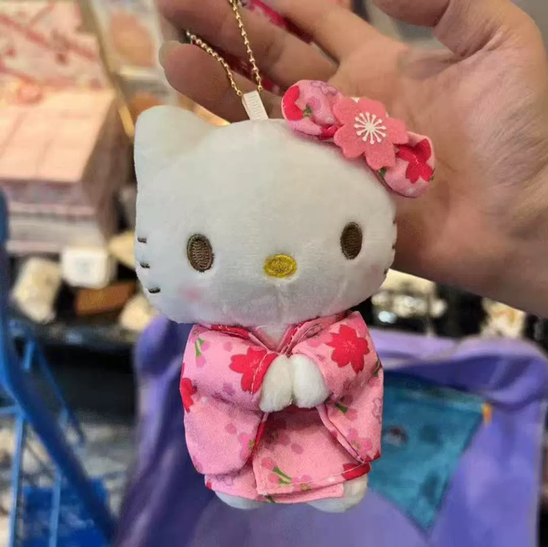 Плюшевый брелок (Sanrio) Hello Kitty, плюшевая кукла-талисман, размеры 10–16 см