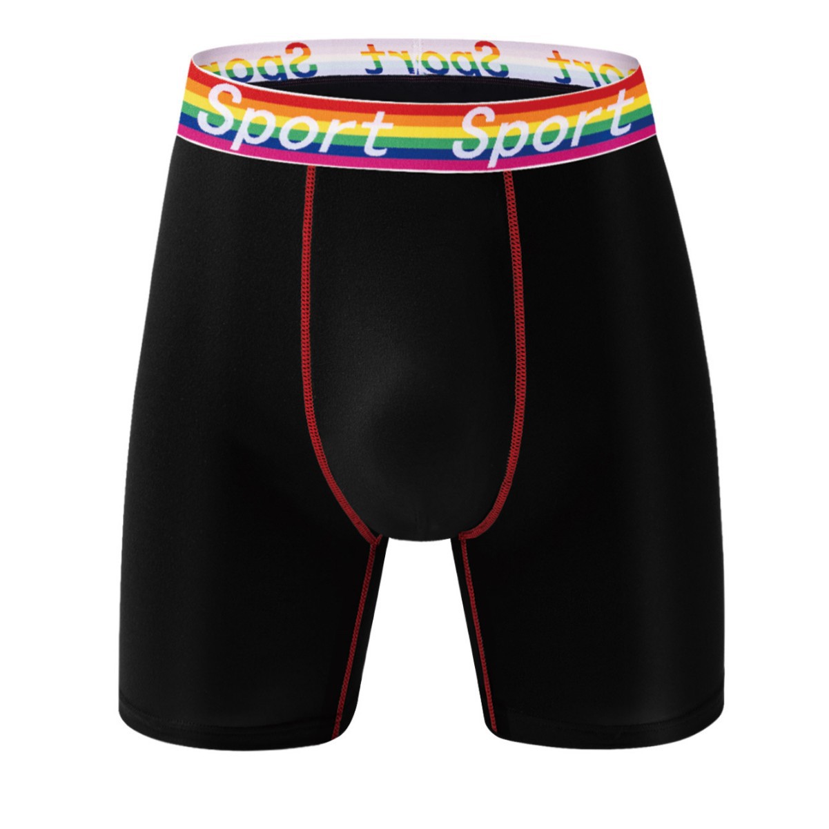 Men's Mid-Length Boxer Briefs European American Style Fitness And Everyday Wear Underwear Simple And Stylish Cross-Border Trunks_voghion.com