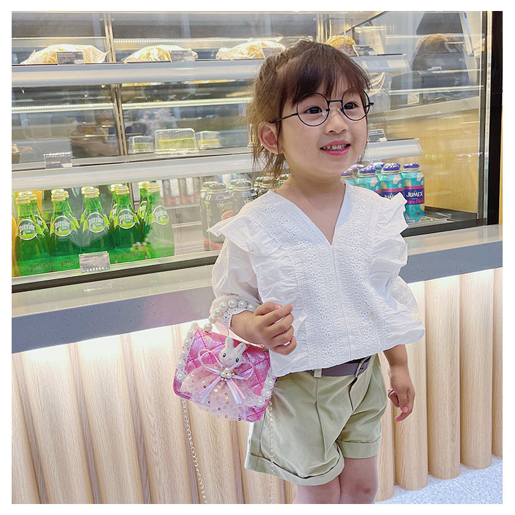 Children's Embroidery Thread Chain Cute One-shoulder Messenger Bag Wholesale Nihaojewelry display picture 3