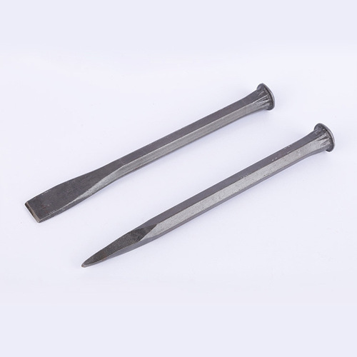 Hardware construction chisels for mountain openings, high carbon steel big head chisels, masonry chisels, dome hexagonal steel points, flat pier head chisels