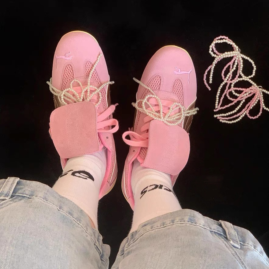 Ins nuevo arco de perlas para chicas botones de zapatos DiDi cuentas flores de moda zapatos deportivos colgantes de moda