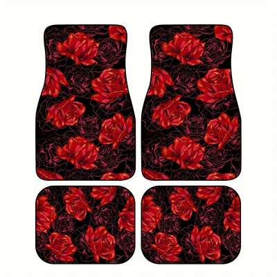 Universal Foot Pad, TEMU Retro Smiley Print - s010