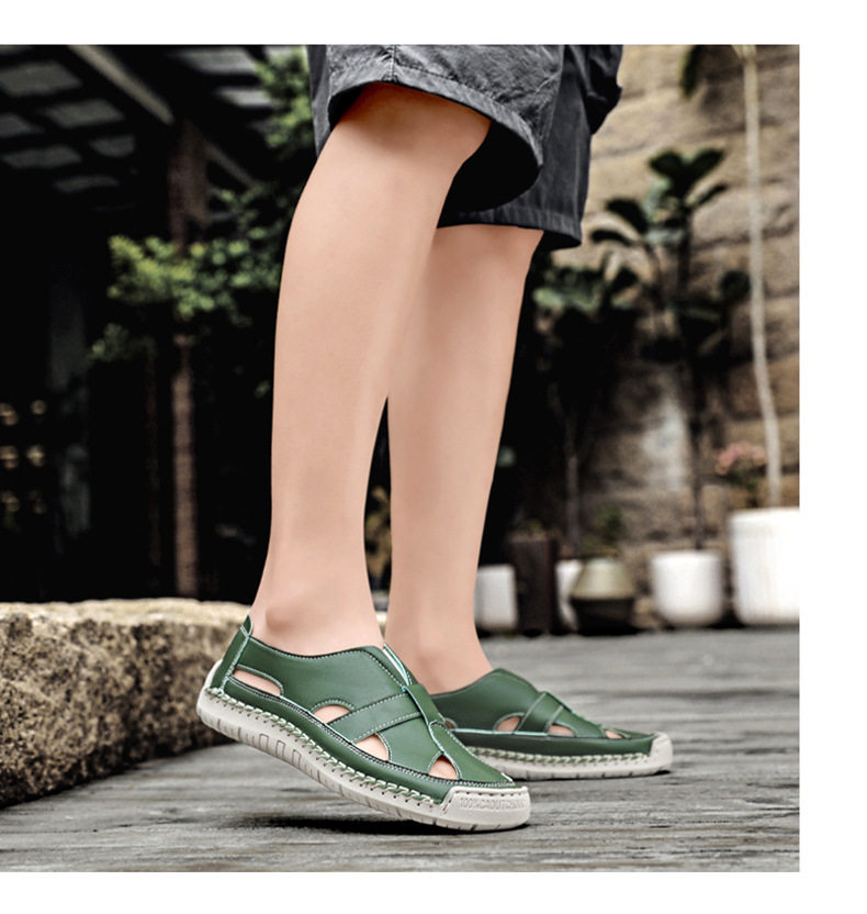 Dép sandal nữ quai ngang đế bằng dệt mềm nhẹ chống trượt đi biển — 2509 màu, 2509 màu hồng, 2509 quả mơ, 2509 xanh chi tiết 30