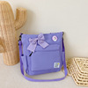 Handheld linen bag, art capacious study bag with zipper for folders, for secondary school
