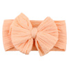 Children's nylon elastic big headband, hairgrip with pigtail with bow, hair accessory, European style