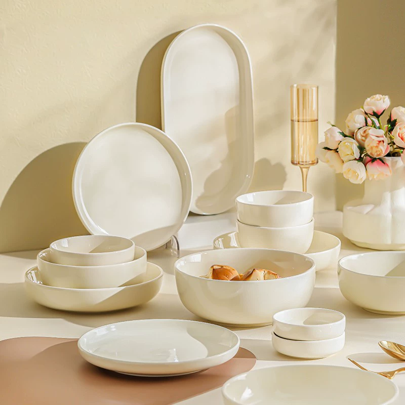Cream set for home use, high quality ceramic tableware, 2023