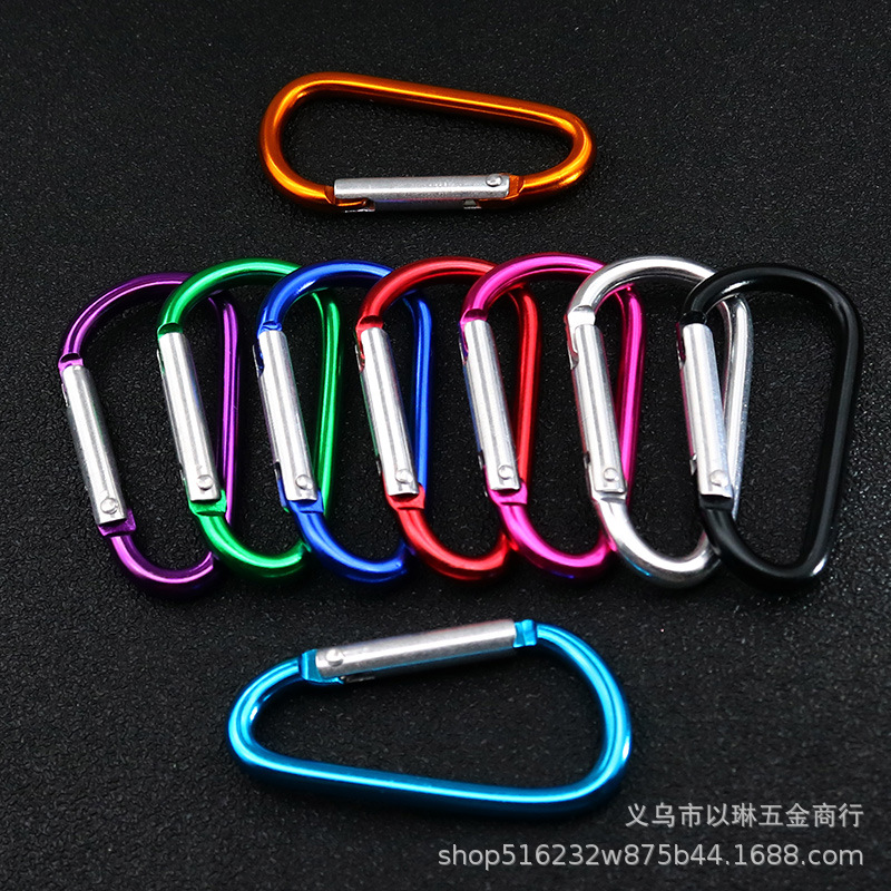 No. 5 Carabiner 4.0 Thick Wire Diameter Aluminum Alloy Hanging Buckle Outdoor Safety Safety Buckle Spring Hook Luggage Backpack Hook